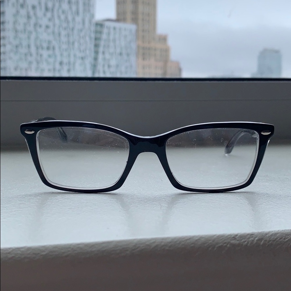 Ray-Ban Eyeglasses Black On Transparent Cat eye